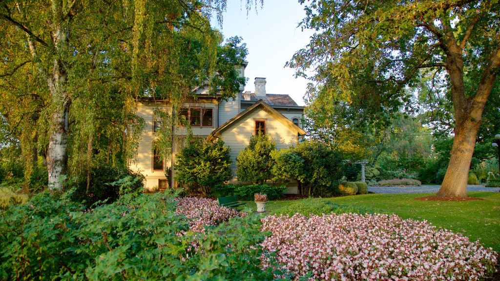 Bush House Museum which includes a garden and a house