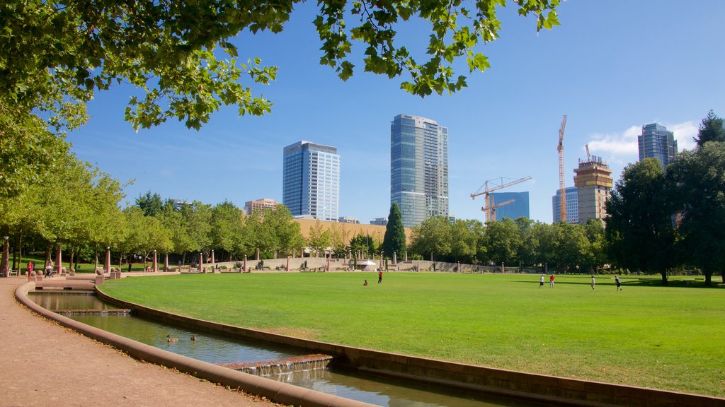 Downtown Park featuring a city and a park