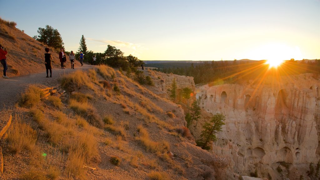 Bryce Point caracterizando paisagens do deserto, cenas tranquilas e um desfiladeiro ou canyon