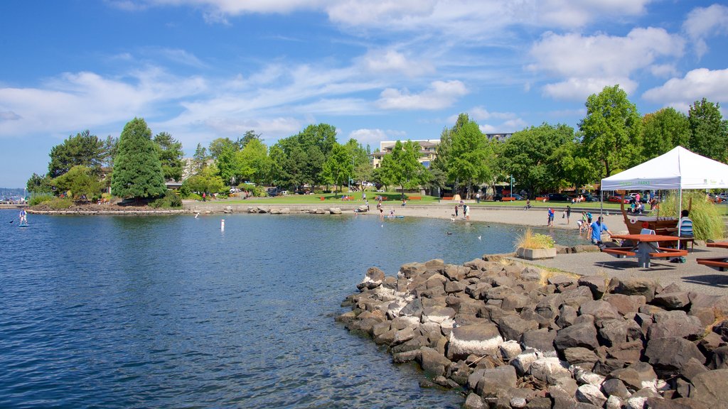 Kirkland which includes a garden and a lake or waterhole