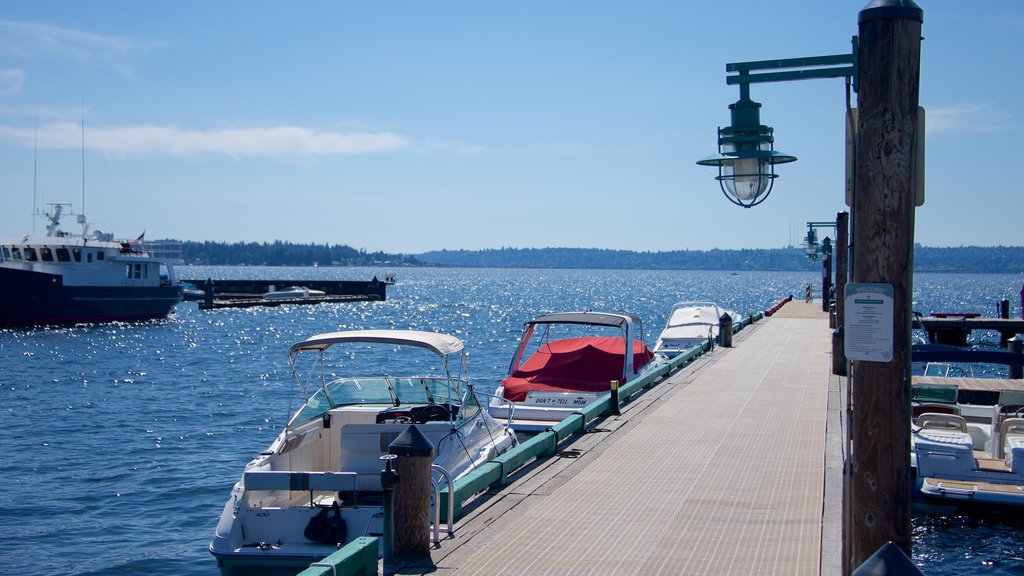 Marina Park showing a bay or harbour and a marina