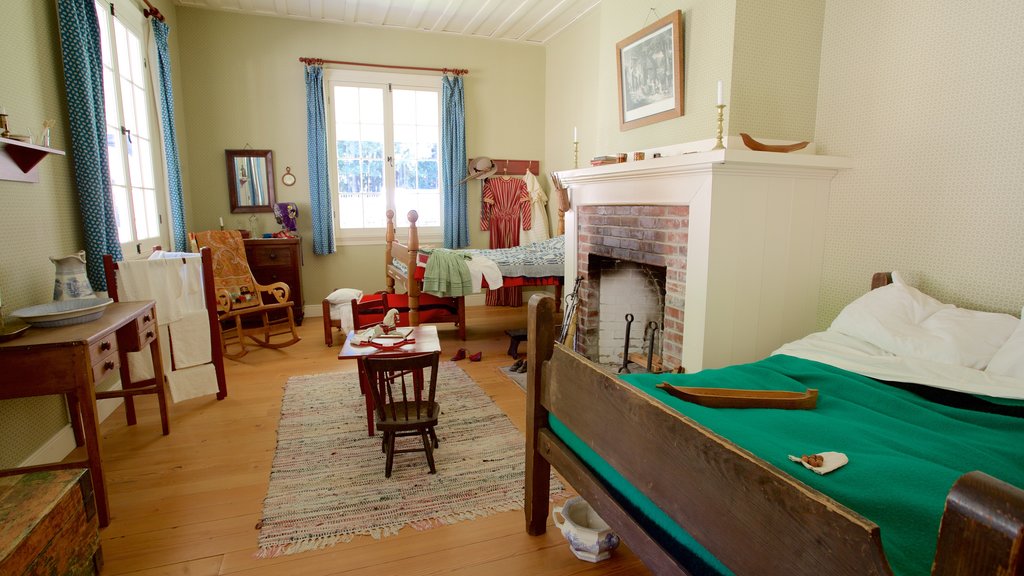 Fort Nisqually Living History Museum featuring interior views and heritage architecture