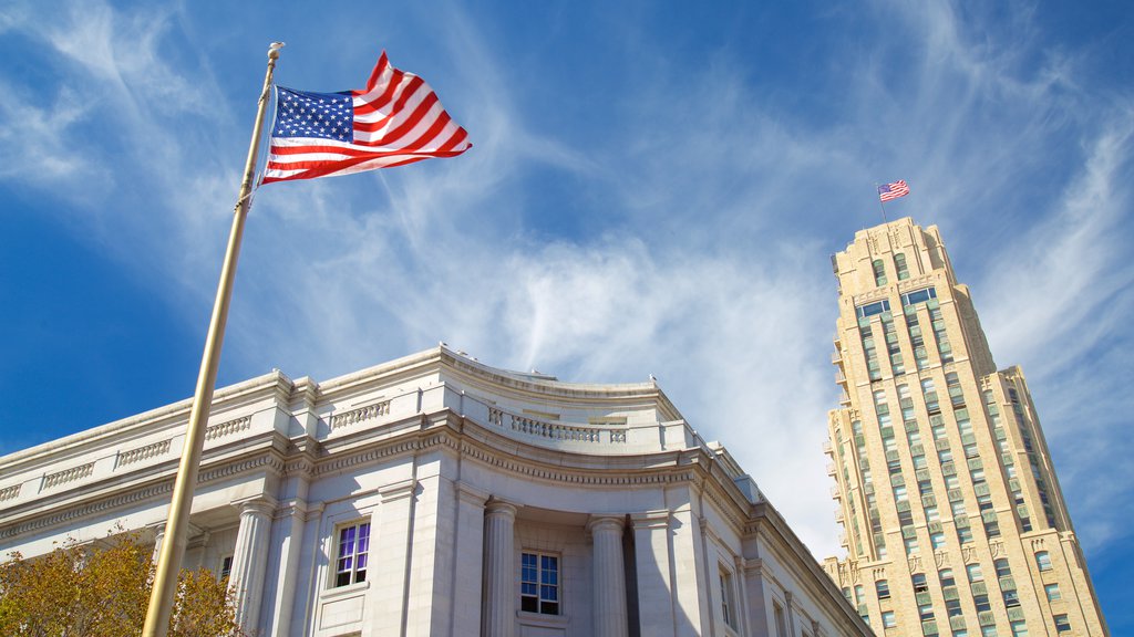 Civic Center which includes a skyscraper