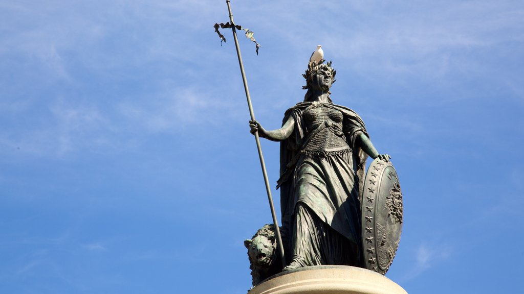 Civic Center showing a statue or sculpture