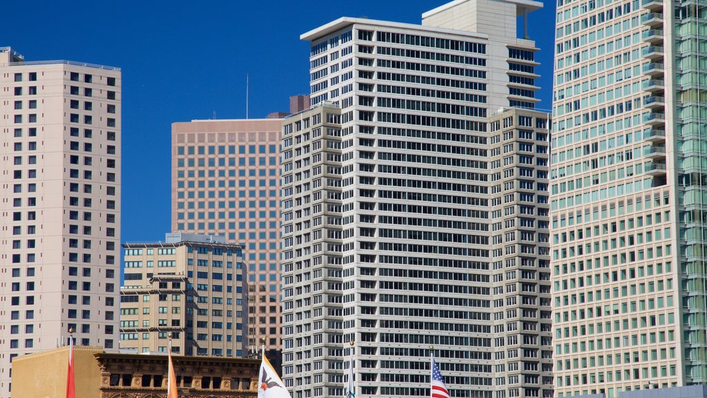 South of Market showing a city, central business district and a skyscraper