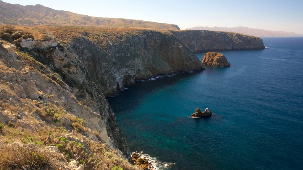 Channel Islands National Park showing mountains and a river or creek