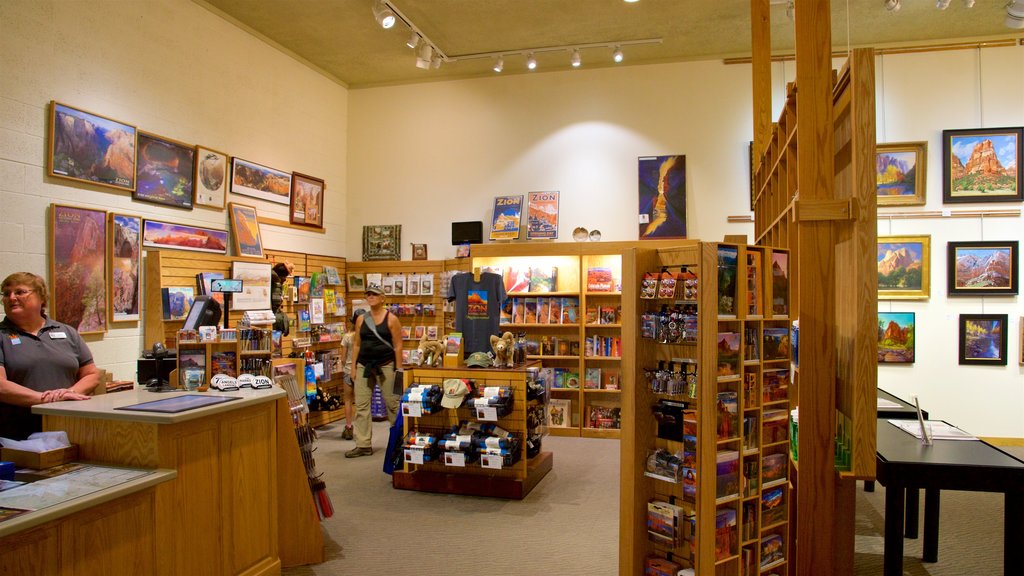 Zion Human History Museum showing interior views as well as an individual female