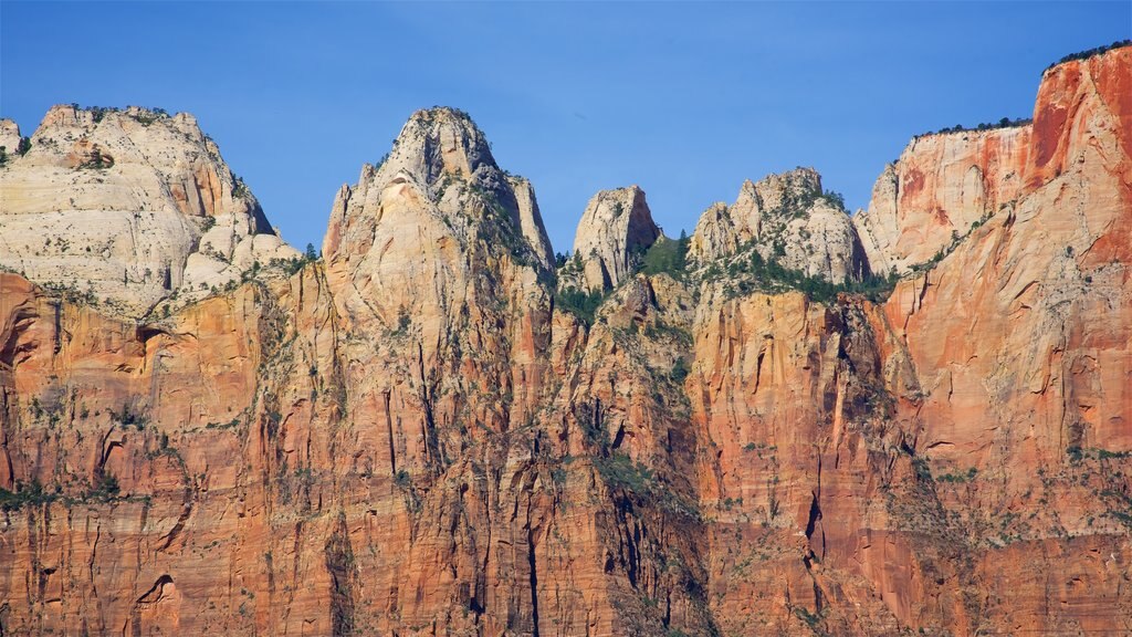 Zion Human History Museum which includes mountains, tranquil scenes and landscape views