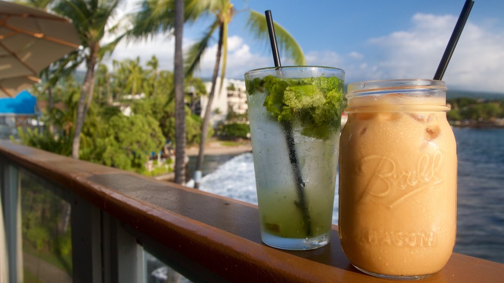 Kailua-Kona which includes drinks or beverages