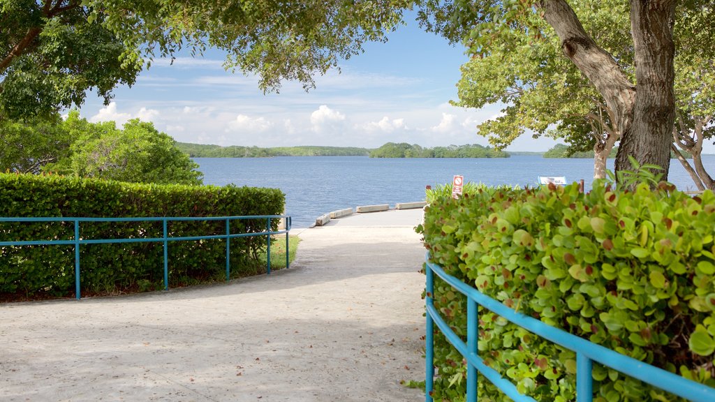 Parque Nacional Biscayne ofreciendo vistas generales de la costa