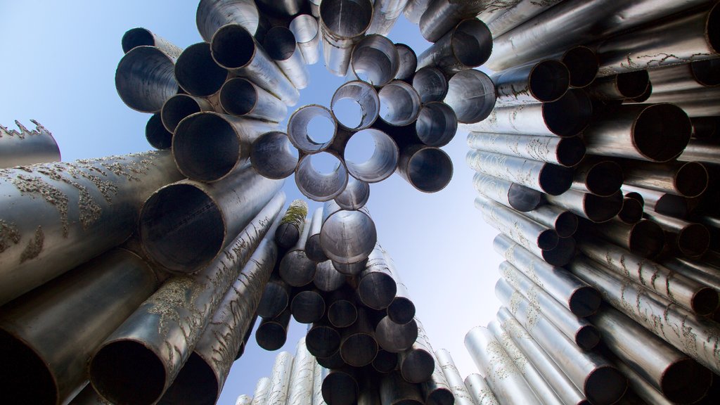 Sibelius Monument featuring a park and a statue or sculpture