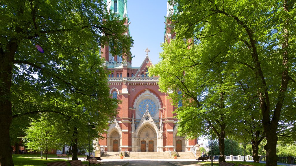 St. John\'s Church featuring a church or cathedral and a garden