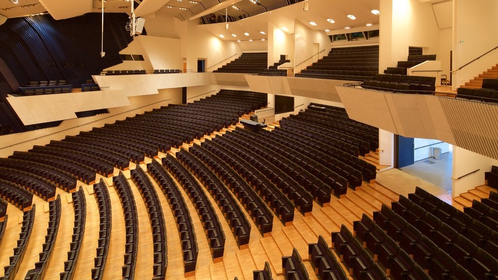 Finlandia Hall which includes theatre scenes