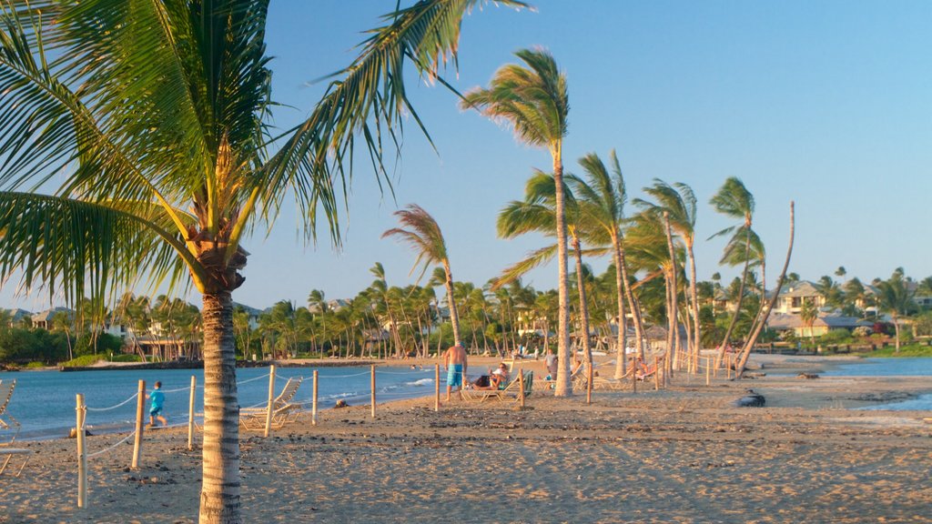 Waikoloa que incluye una playa de arena