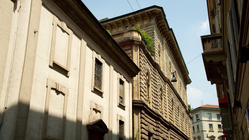 Milan featuring a church or cathedral and heritage architecture