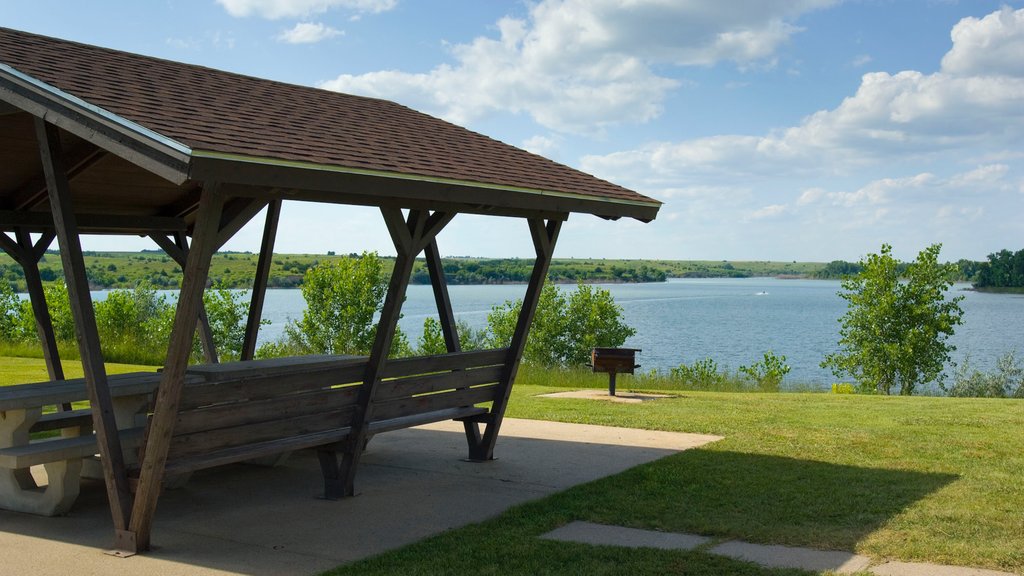 McCook featuring a lake or waterhole and a garden