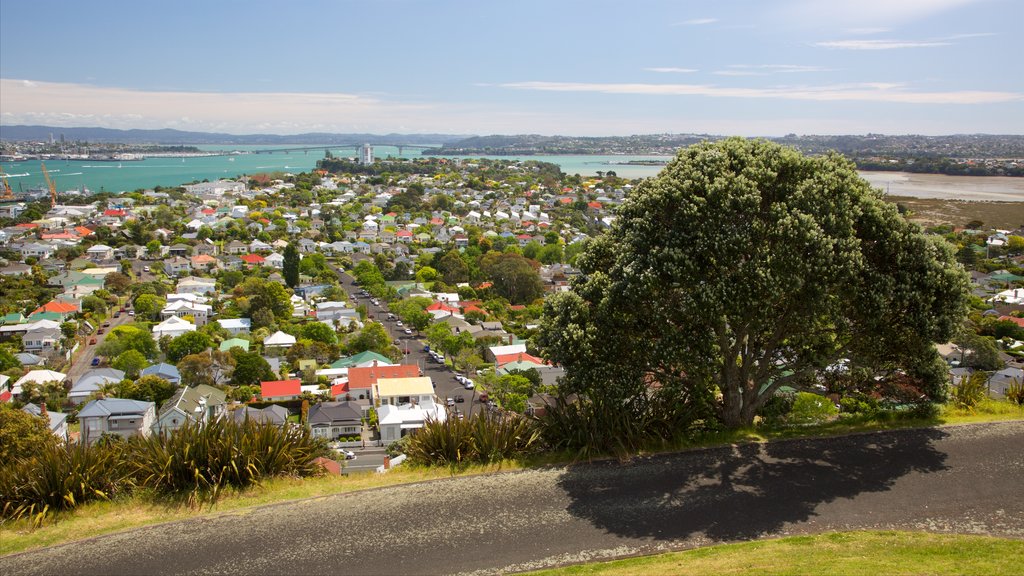 Mount Victoria which includes a city and a bay or harbour