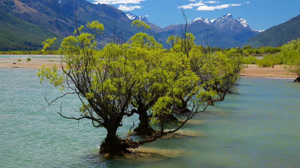 Glenorchy welches beinhaltet Berge und See oder Wasserstelle