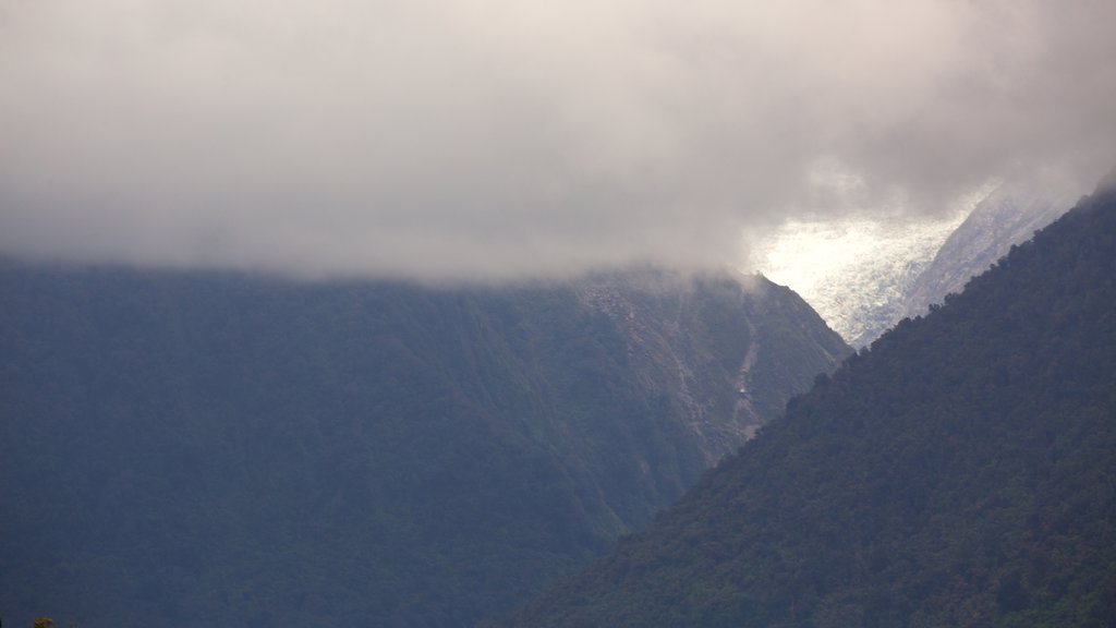 Fox Glacier showing mountains