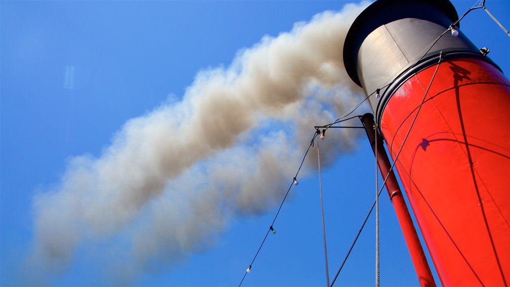 TSS Earnslaw Steamship ofreciendo elementos industriales