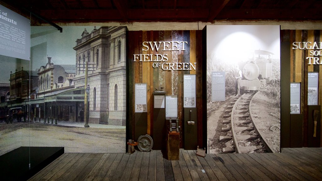 Maryborough Customs House Museum showing signage and interior views