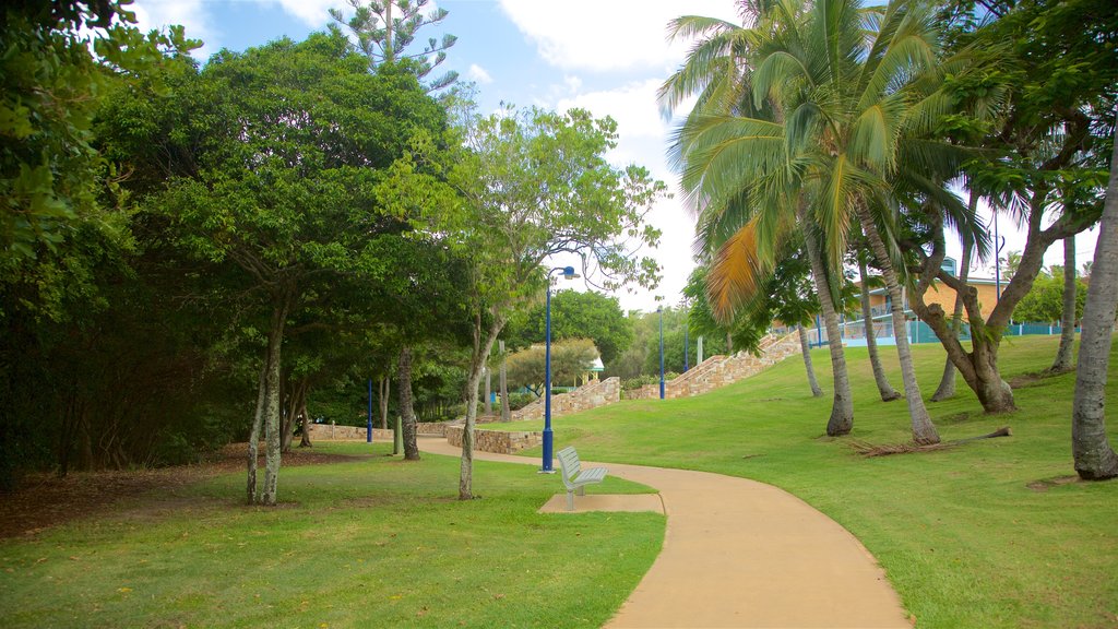 Gladstone caracterizando um jardim