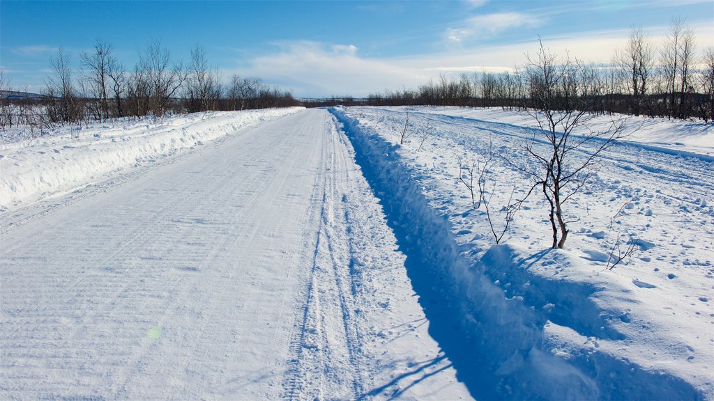 Kautokeino caracterizando cenas tranquilas e neve