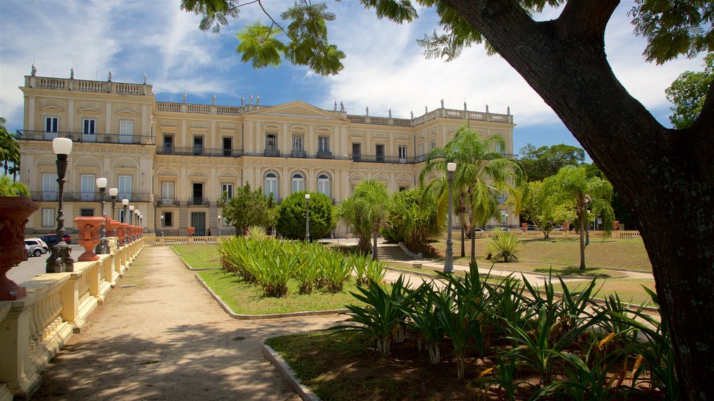 Quinta da Boa Vista featuring heritage architecture and a garden