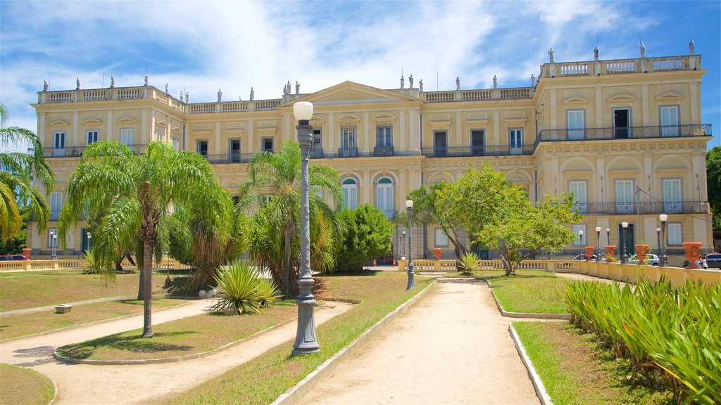 Quinta da Boa Vista welches beinhaltet historische Architektur und Garten