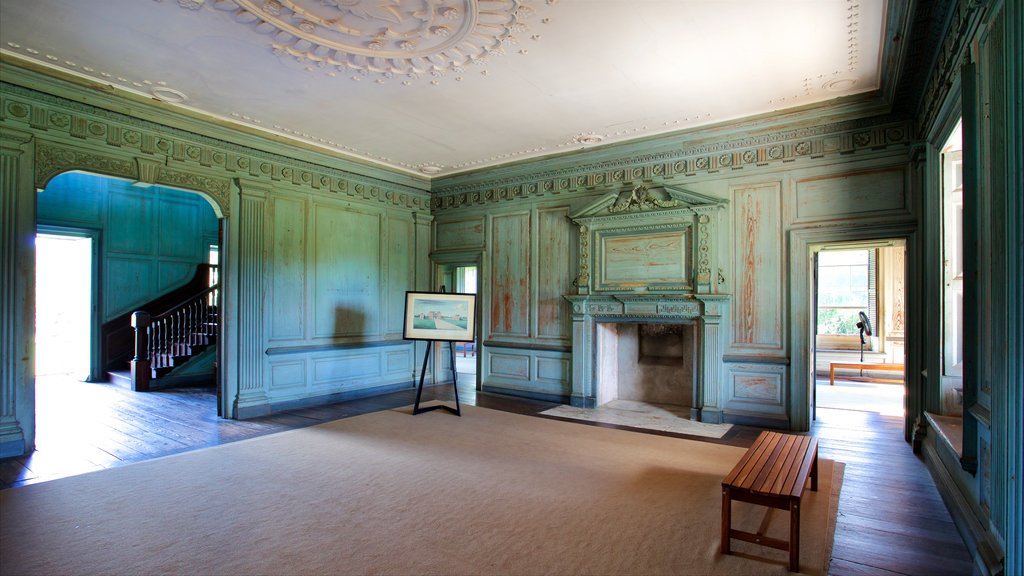 Drayton Hall showing interior views and heritage elements