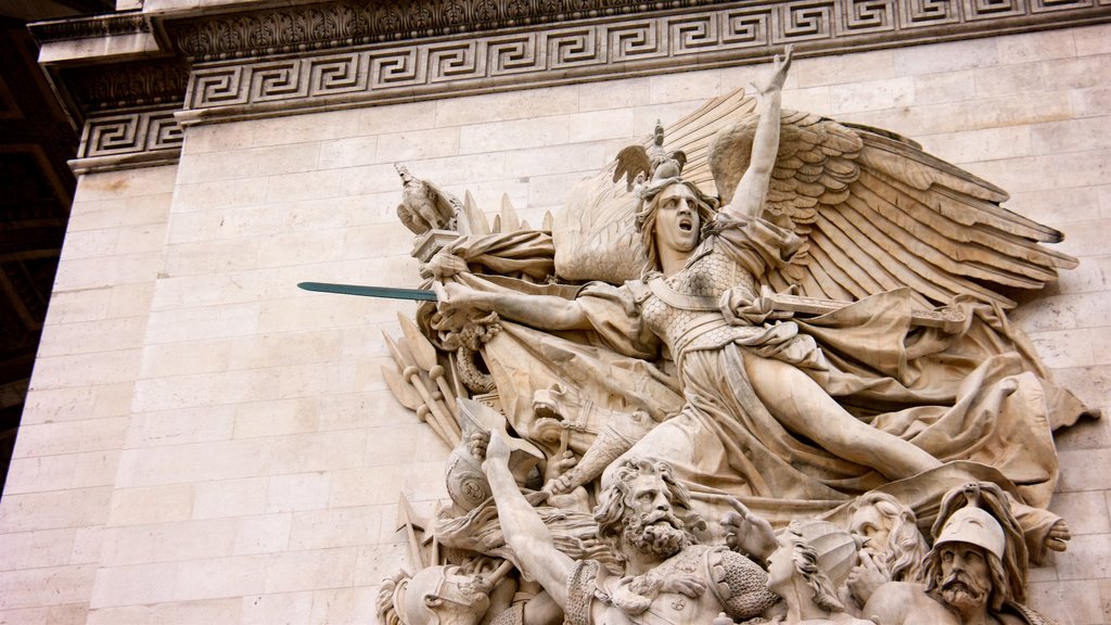 Arc de Triomphe inclusief een monument en historische architectuur