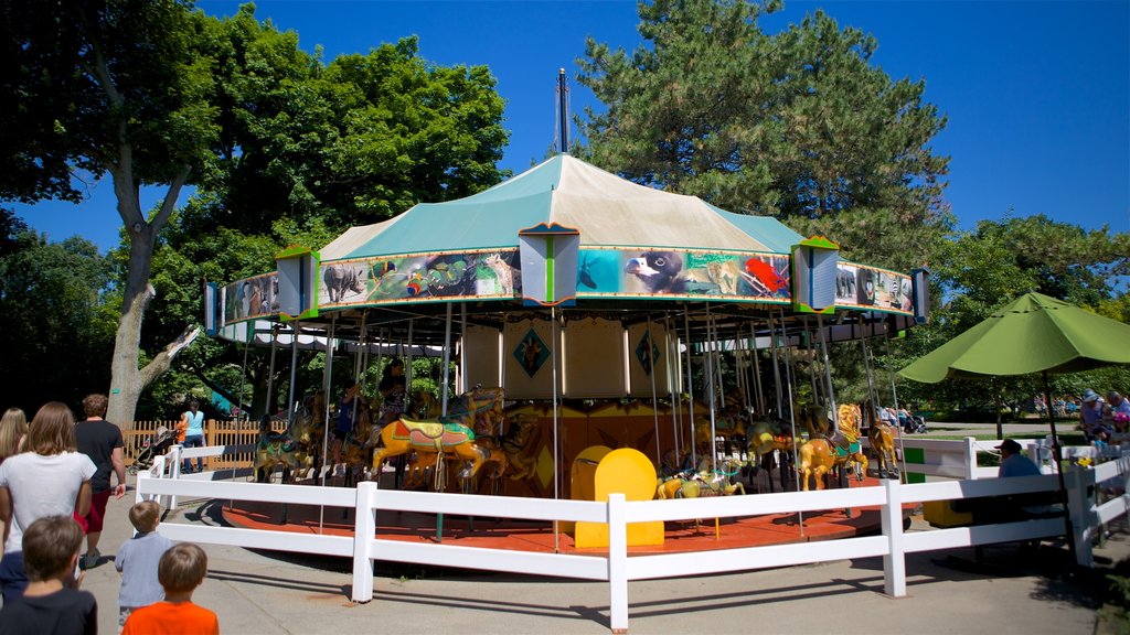 Buffalo Zoo featuring zoo animals and a playground