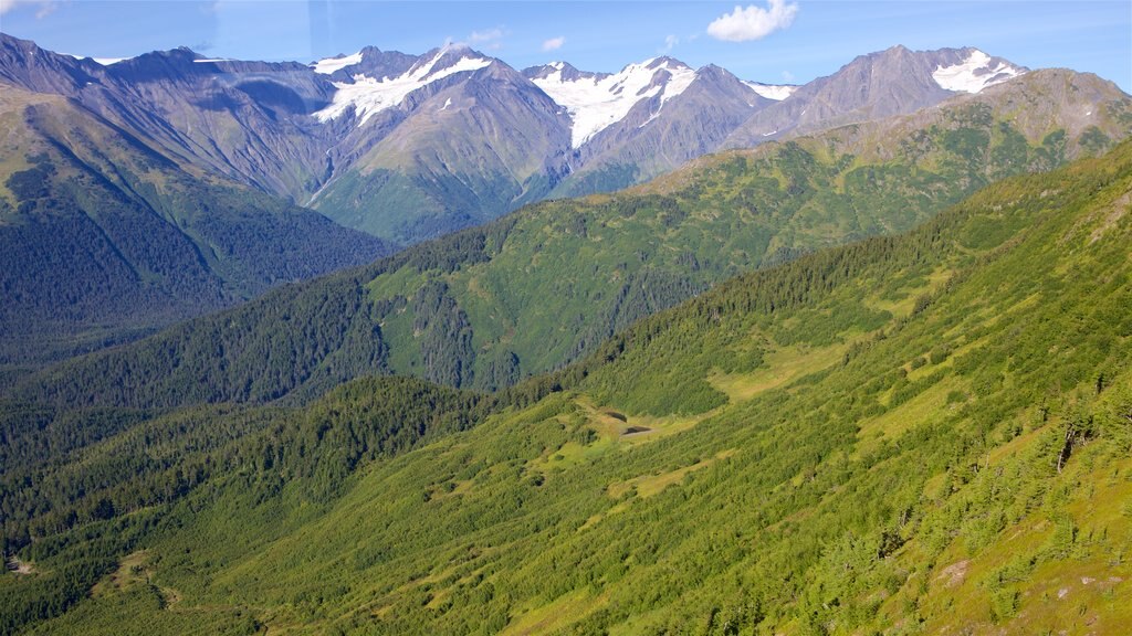 Anchorage caracterizando paisagem, cenas tranquilas e montanhas