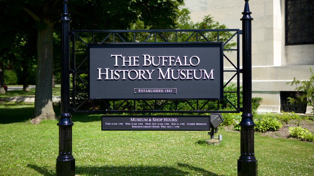 Buffalo showing signage