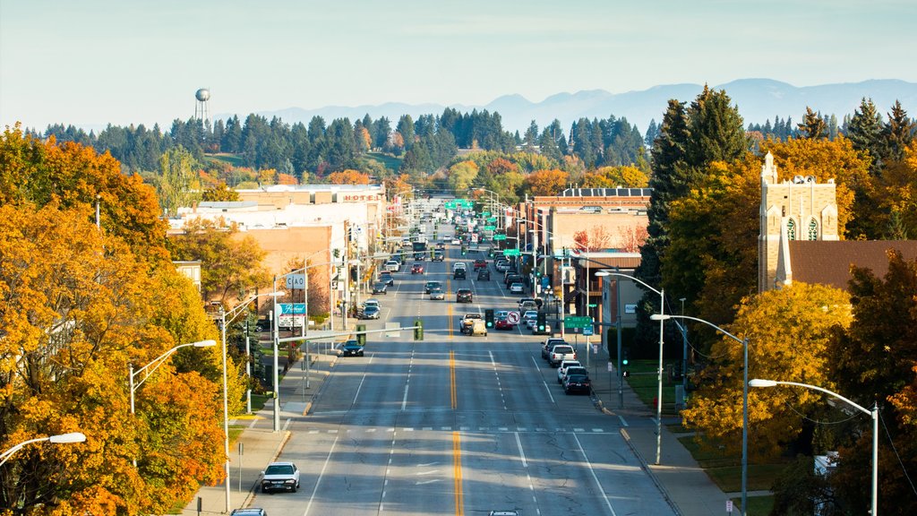 Kalispell que incluye escenas urbanas