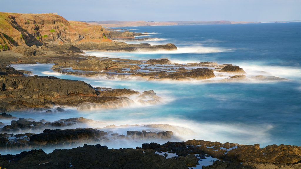 Phillip Island showing rugged coastline