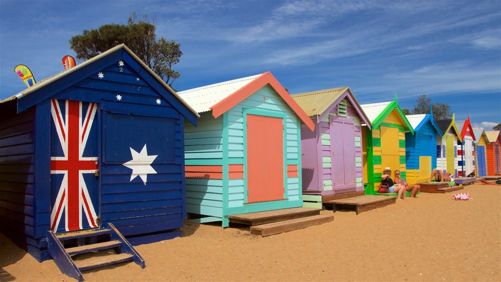 Brighton Beach caracterizando uma praia de areia