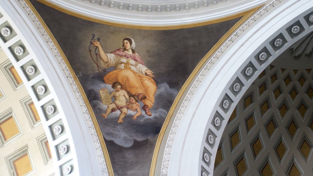 Castiglione del Lago showing interior views and a church or cathedral