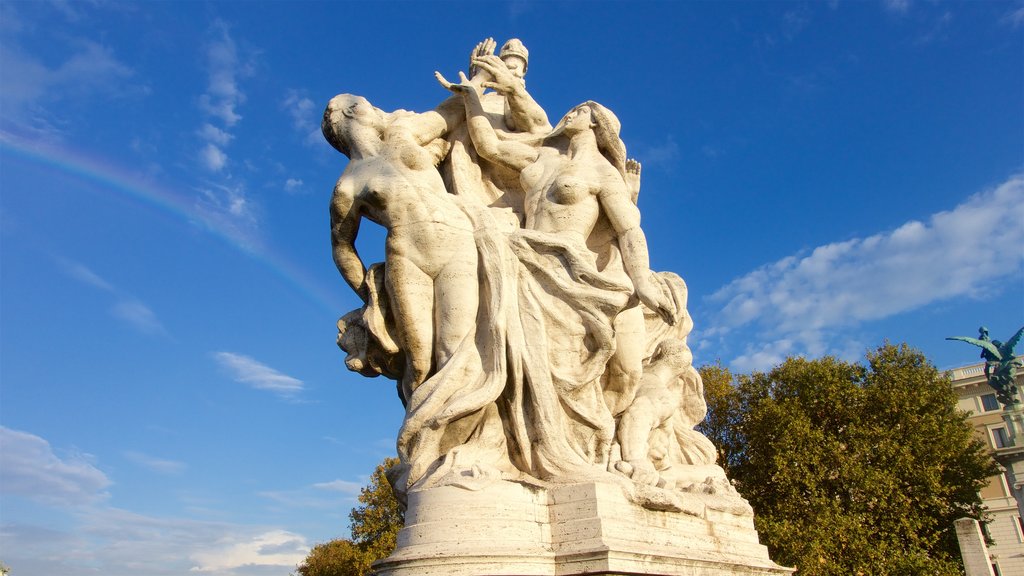 Ponte Sant\'Angelo featuring a statue or sculpture