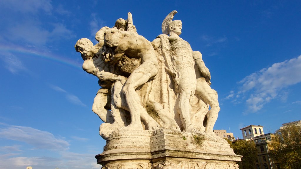 Pont Saint-Ange montrant une statue ou une sculpture