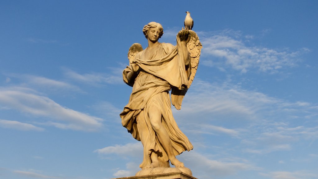 Ponte Sant\'Angelo showing a statue or sculpture