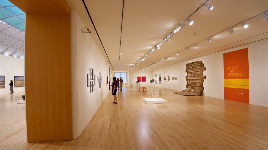 San Jose Museum of Art which includes interior views