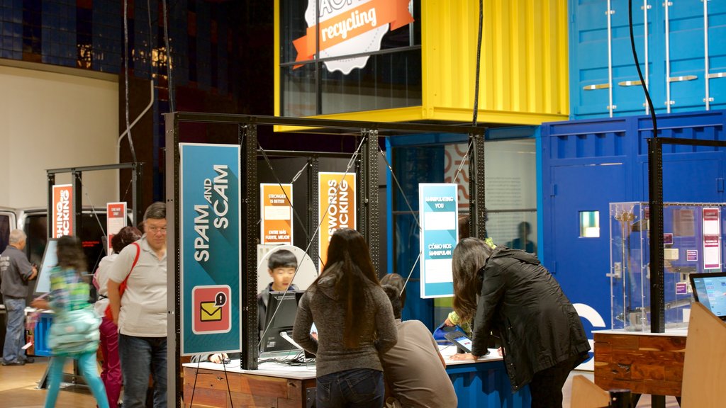 Tech Museum featuring interior views