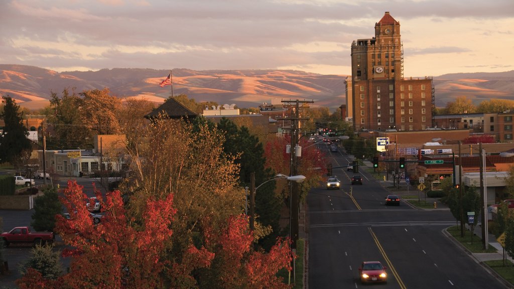 Walla Walla featuring street scenes