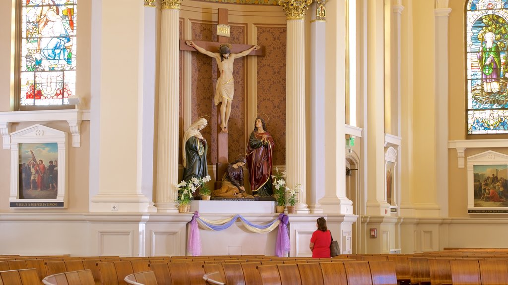 St. Joseph Cathedral Basilica featuring interior views and a church or cathedral