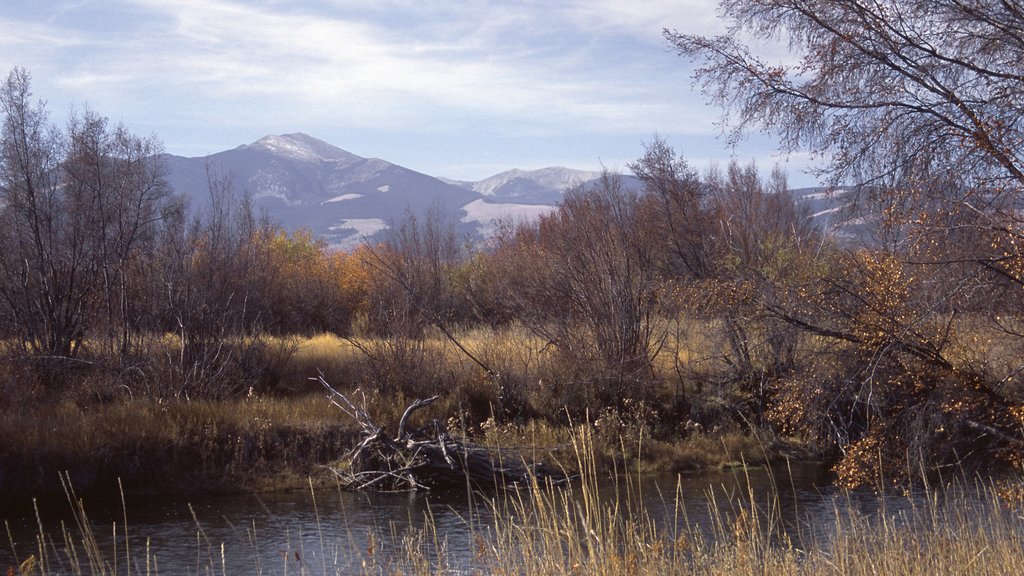 Deer Lodge ofreciendo un lago o espejo de agua