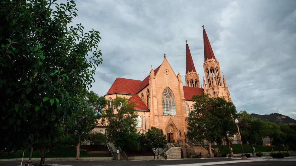 Cathedral of St. Helena featuring heritage elements and a church or cathedral