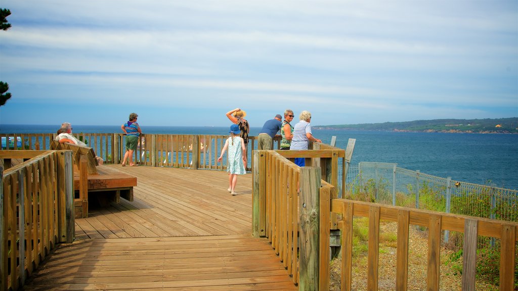 Rotary Park showing views as well as a small group of people