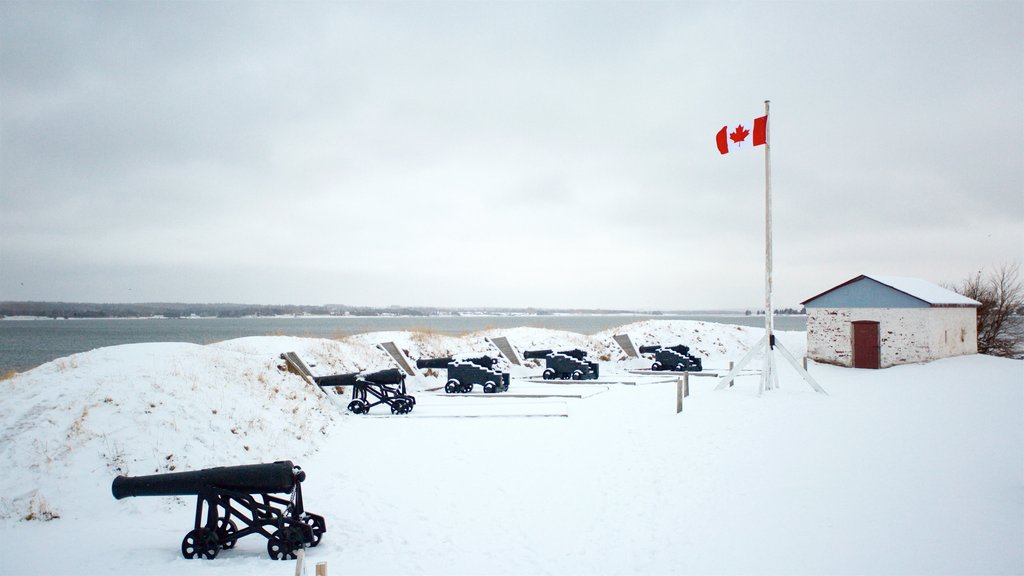 Prince Edward Battery which includes snow