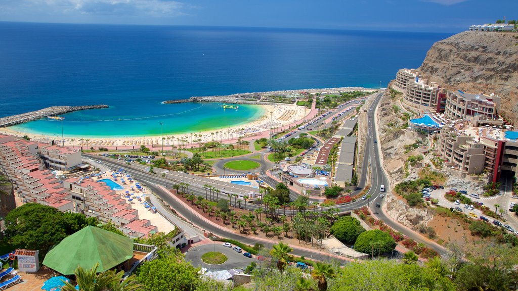 Las Palmas de Gran Canaria showing a city and a coastal town